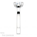 Oval Shaped Forever One Moissanite Engagement Ring #GTJ948-oval-fo-w 3 Oval Shaped Forever One Moissanite Engagement Ring #GTJ948-oval-fo-w