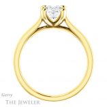 Oval Shaped Forever One Moissanite Engagement Ring #GTJ948-oval-fo-y 2 Oval Shaped Forever One Moissanite Engagement Ring #GTJ948-oval-fo-y