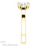 Oval Shaped Forever One Moissanite Engagement Ring #GTJ948-oval-fo-y 3 Oval Shaped Forever One Moissanite Engagement Ring #GTJ948-oval-fo-y