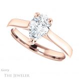 Pear Shaped Forever One Moissanite Engagement Ring #GTJ948-pear-fb-r 5 Pear Shaped Forever Brilliant Moissanite Engagement Ring #GTJ948-pear-fb-r
