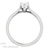 Pear Shaped Forever Brilliant Moissanite Engagement Ring #GTJ948-pear-fb-w