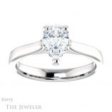 Pear Shaped Forever Brilliant Moissanite Engagement Ring #GTJ948-pear-fb-w