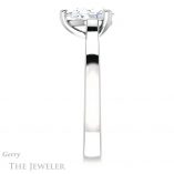 Pear Shaped Forever Brilliant Moissanite Engagement Ring #GTJ948-pear-fb-w