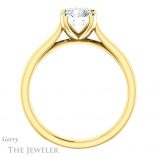 Round Cut Forever One Moissanite Engagement Ring #GTJ948-round-fo-y 2 Round Cut Forever One Moissanite Engagement Ring #GTJ948-round-fo-y