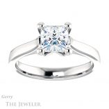 Princess Cut Forever One Moissanite Engagement Ring #GTJ948-square-fo-w 1 Princess Cut Forever One Moissanite Engagement Ring #GTJ948-square-fo-w