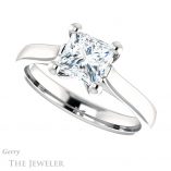 Princess Cut Forever One Moissanite Engagement Ring #GTJ948-square-fo-w 5 Princess Cut Forever One Moissanite Engagement Ring #GTJ948-square-fo-w
