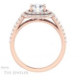 Cushion Cut Forever One Moissanite Engagement Ring #GTJ949-cushion-fo-r