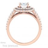 Oval Shaped Forever One Moissanite Engagement Ring #GTJ949-oval-fo-r 2 Oval Shaped Forever One Moissanite Engagement Ring #GTJ949-oval-fo-r