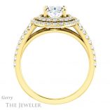 Oval Shaped Forever One Moissanite Engagement Ring #GTJ949-oval-fo-y 2 Oval Shaped Forever One Moissanite Engagement Ring #GTJ949-oval-fo-y