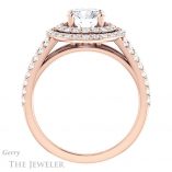 Round Cut Forever One Moissanite Engagement Ring #GTJ949-round-fo-r 2 Round Cut Forever One Moissanite Engagement Ring #GTJ949-round-fo-r