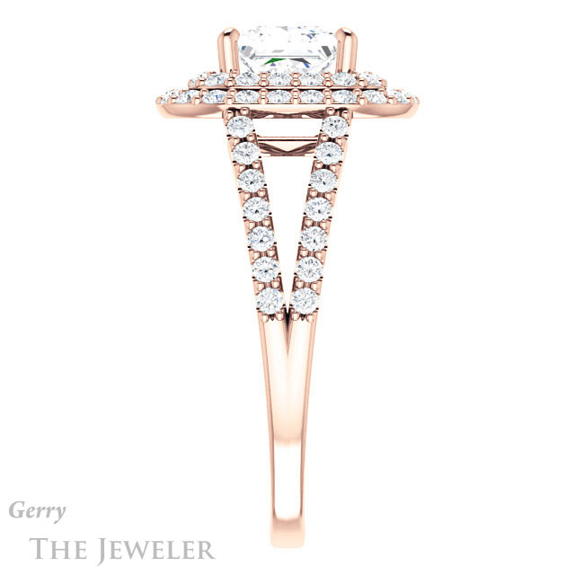 Princess Cut Forever One Moissanite Engagement Ring #GTJ949-square-fo-r