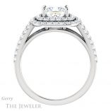 Princess Cut Forever One Moissanite Engagement Ring #GTJ949-square-fo-w