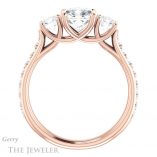 Cushion Cut Forever One Moissanite Engagement Ring #GTJ950-cushion-fo-r 2 Cushion Cut Forever One Moissanite Engagement Ring #GTJ950-cushion-fo-r