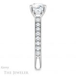 Cushion Cut Forever One Moissanite Engagement Ring #GTJ950-cushion-fo-w