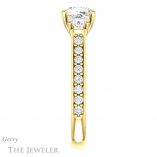 Cushion Cut Forever One Moissanite Engagement Ring #GTJ950-cushion-fo-y
