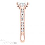 Emerald Cut Forever Brilliant Moissanite Engagement Ring #GTJ950-emerald-fb-r