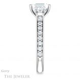 Emerald Cut Forever Brilliant Moissanite Engagement Ring #GTJ950-emerald-fb-w
