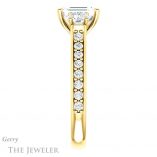 Emerald Cut Forever Brilliant Moissanite Engagement Ring #GTJ950-emerald-fb-y