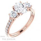 Oval Shaped Forever One Moissanite Engagement Ring #GTJ950-oval-fo-r 4 Oval Shaped Forever One Moissanite Engagement Ring #GTJ950-oval-fo-r