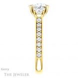 Oval Shaped Forever One Moissanite Engagement Ring #GTJ950-oval-fo-y