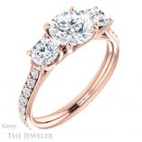 Round Cut Forever One Moissanite Engagement Ring #GTJ950-round-fo-r 4 Round Cut Forever One Moissanite Engagement Ring #GTJ950-round-fo-r