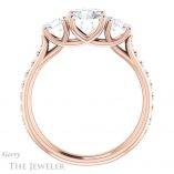 Round Cut Forever One Moissanite Engagement Ring #GTJ950-round-fo-r 2 Round Cut Forever One Moissanite Engagement Ring #GTJ950-round-fo-r