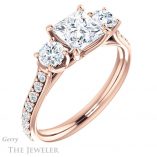Princess Cut Forever One Moissanite Engagement Ring #GTJ950-square-fo-r