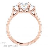 Princess Cut Forever One Moissanite Engagement Ring #GTJ950-square-fo-r