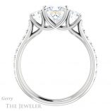 Princess Cut Forever One Moissanite Engagement Ring #GTJ950-square-fo-w