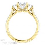 Princess Cut Forever One Moissanite Engagement Ring #GTJ950-square-fo-y 2 Princess Cut Forever One Moissanite Engagement Ring #GTJ950-square-fo-y