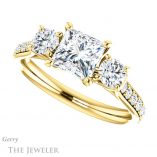 Princess Cut Forever One Moissanite Engagement Ring #GTJ950-square-fo-y 5 Princess Cut Forever One Moissanite Engagement Ring #GTJ950-square-fo-y