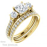 Princess Cut Forever One Moissanite Engagement Ring #GTJ950-square-fo-y 6 Princess Cut Forever One Moissanite Engagement Ring #GTJ950-square-fo-y