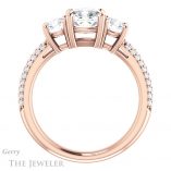 Cushion Cut Forever One Moissanite Engagement Ring #GTJ951-cushion-fo-r