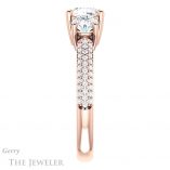 Cushion Cut Forever One Moissanite Engagement Ring #GTJ951-cushion-fo-r