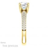 Cushion Cut Forever One Moissanite Engagement Ring #GTJ951-cushion-fo-y