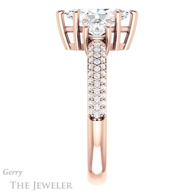Marquise Cut Forever Brilliant Moissanite Engagement Ring #GTJ951-marquise-fb-r