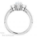 Marquise Cut Forever Brilliant Moissanite Engagement Ring #GTJ951-marquise-fb-w