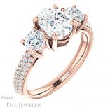 Oval Shaped Forever One Moissanite Engagement Ring #GTJ951-oval-fo-r 4 Oval Shaped Forever One Moissanite Engagement Ring #GTJ951-oval-fo-r