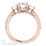 Oval Shaped Forever One Moissanite Engagement Ring #GTJ951-oval-fo-r 2 Oval Shaped Forever One Moissanite Engagement Ring #GTJ951-oval-fo-r