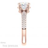 Oval Shaped Forever One Moissanite Engagement Ring #GTJ951-oval-fo-r 3 Oval Shaped Forever One Moissanite Engagement Ring #GTJ951-oval-fo-r