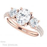 Oval Shaped Forever One Moissanite Engagement Ring #GTJ951-oval-fo-r 5 Oval Shaped Forever One Moissanite Engagement Ring #GTJ951-oval-fo-r