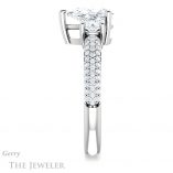 Pear Shaped Forever Brilliant Moissanite Engagement Ring #GTJ951-pear-fb-w