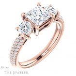 Princess Cut Forever One Moissanite Engagement Ring #GTJ951-square-fo-r