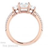 Princess Cut Forever One Moissanite Engagement Ring #GTJ951-square-fo-r