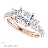 Princess Cut Forever One Moissanite Engagement Ring #GTJ951-square-fo-r