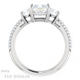 Princess Cut Forever One Moissanite Engagement Ring #GTJ951-square-fo-w