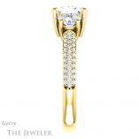 Princess Cut Forever One Moissanite Engagement Ring #GTJ951-square-fo-y 3 Princess Cut Forever One Moissanite Engagement Ring #GTJ951-square-fo-y