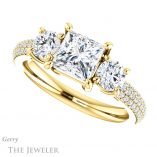 Princess Cut Forever One Moissanite Engagement Ring #GTJ951-square-fo-y 5 Princess Cut Forever One Moissanite Engagement Ring #GTJ951-square-fo-y