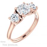 Cushion Cut Forever One Moissanite Engagement Ring #GTJ953-cushion-fo-r 4 Cushion Cut Forever One Moissanite Engagement Ring #GTJ953-cushion-fo-r