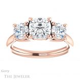 Cushion Cut Forever One Moissanite Engagement Ring #GTJ953-cushion-fo-r 1 Cushion Cut Forever One Moissanite Engagement Ring #GTJ953-cushion-fo-r